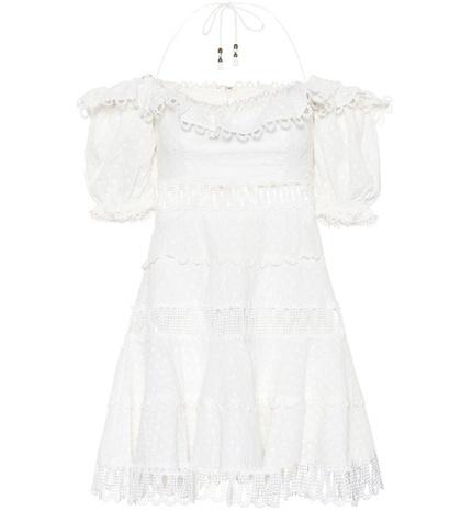 Zimmermann Melody Off-the-shoulder Dress