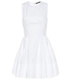 Alexander Mcqueen Lace-up Cotton Dress