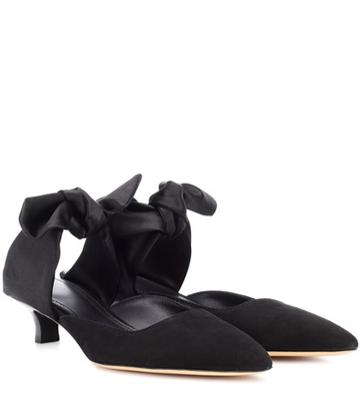 Chlo Coco Suede And Satin Mules