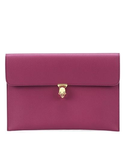 Alexander Mcqueen Skull Leather Clutch