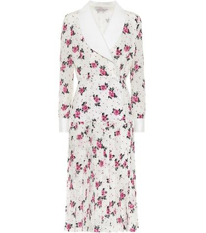 Alessandra Rich Floral-printed Silk Dress