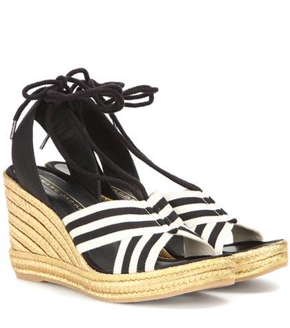 Marc Jacobs Dani Metallic Wedge Espadrille Sandals