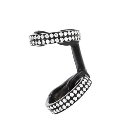 Repossi Berbere 18kt Black Gold Ear Cuff With Diamonds