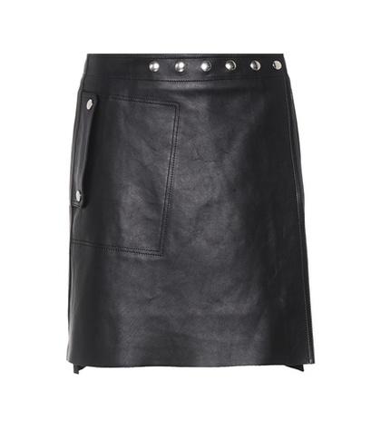 Etro Studded Leather Miniskirt