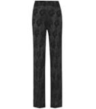 Oscar De La Renta Silk Jacquard Pants