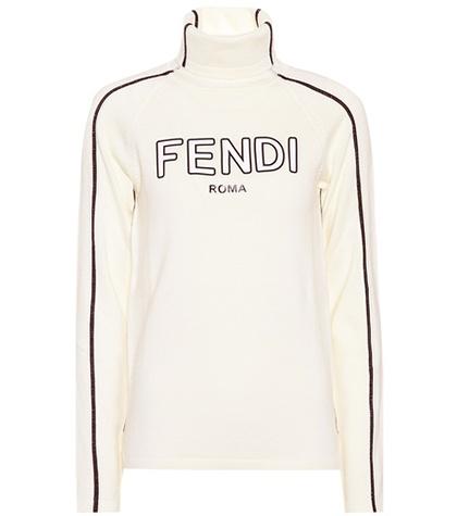 Fendi Printed Wool Sweater