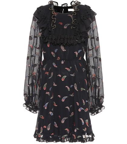 Chlo Silk-blend Fil Coupé Dress