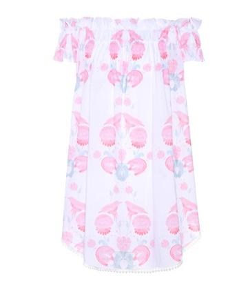 Athena Procopiou Off-the-shoulder Cotton Dress