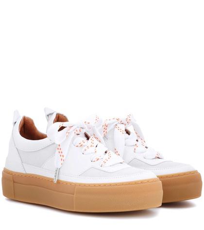 Giambattista Valli Corinne Leather Platform Sneakers