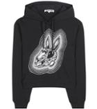 Mcq Alexander Mcqueen Bunny Be Here Now Printed Cotton Hoodie
