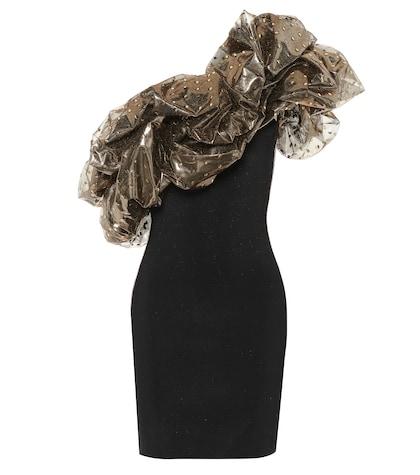 Fendi Off-the-shoulder Knit Minidress