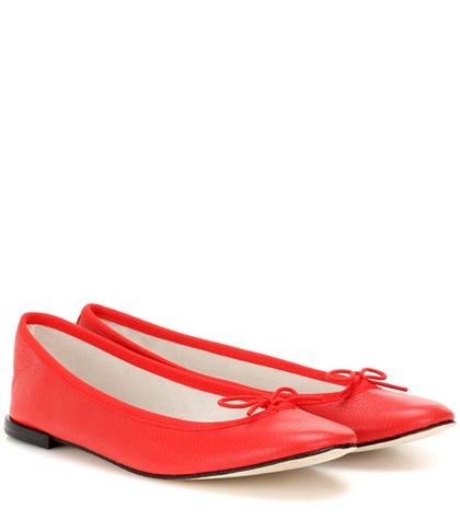 James Perse Cendrillon Leather Ballerinas
