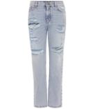 Carven Embellished Distressed Jeans