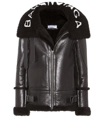 Mcq Alexander Mcqueen Leather Shearling-lined Jacket
