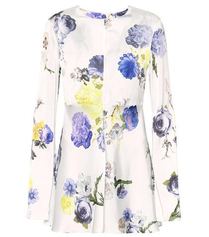 Acne Studios Bahari Floral-printed Satin Top