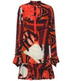 Alexander Mcqueen Butterfly-printed Silk Dress