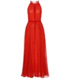 Diane Von Furstenberg Polka-dot Silk Maxi Dress