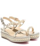 Re/done Pyraclou 60 Metallic Leather Sandals