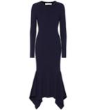 Victoria Beckham Rib-knit Wool Sweater Dress