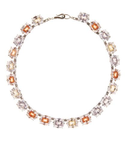Bottega Veneta Glass Crystal And Sterling Silver Necklace