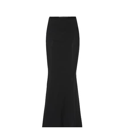 Rick Owens Bias-cut Crêpe Maxi Skirt