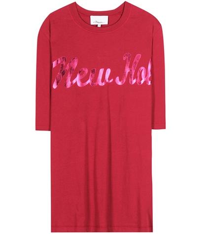 T By Alexander Wang Printed Cotton T-shirt