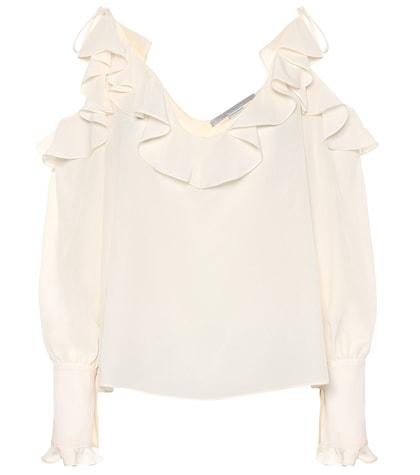 Stella Mccartney Ruffled Silk Blouse