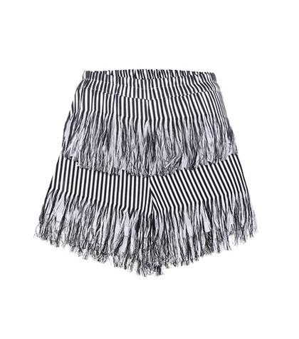 Prism Fringed Cotton Shorts