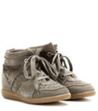 Barrie Étoile Bobby Concealed Wedge Suede Sneakers
