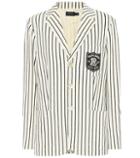 Tod's Striped Cotton Blazer