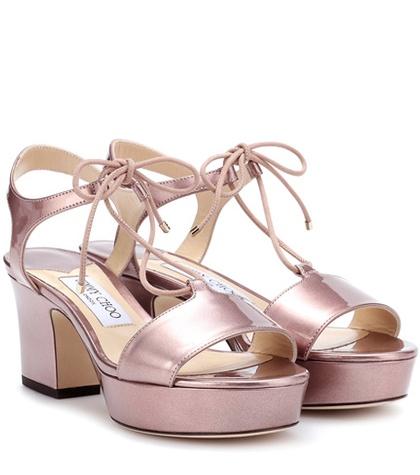 Jimmy Choo Belize 65 Patent Leather Sandals