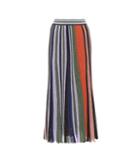 Prada Striped Metallic Skirt