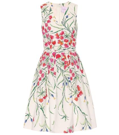Carolina Herrera Floral Stretch-cotton Dress