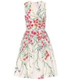 Carolina Herrera Floral Stretch-cotton Dress
