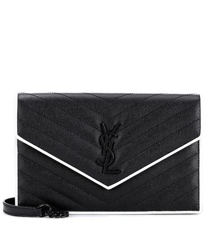 Saint Laurent Monogram Leather Shoulder Bag