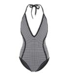 Roger Vivier Check Halter Swimsuit