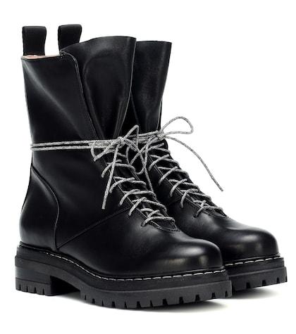 Max Mara Leather Ankle Boots