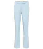 Carrera Mid-rise Straight Cotton Pants