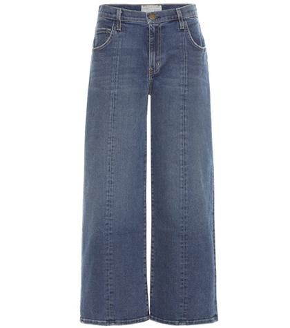 Current/elliott Wide-leg Cropped Jeans