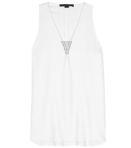 Alexander Wang Embellished Crêpe Top