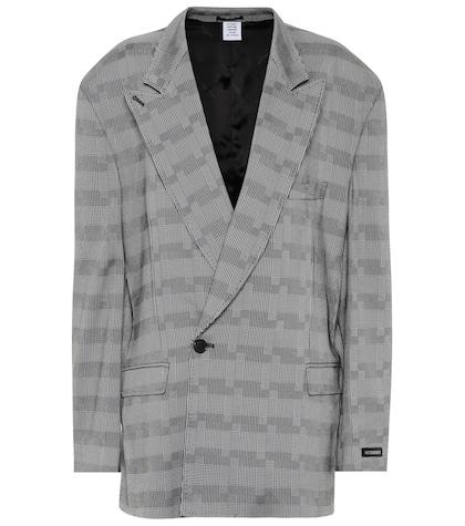 Vetements Checked Single-breasted Blazer
