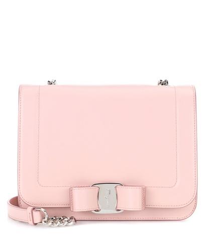 Salvatore Ferragamo Small Vara Rainbow Leather Shoulder Bag