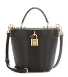 Dolce & Gabbana Embossed Leather Bucket Bag
