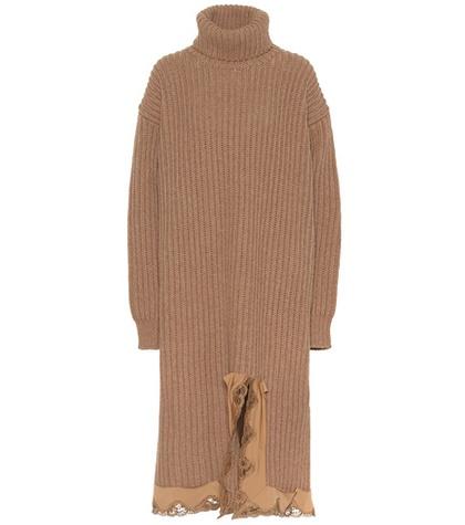 Marni Wool Turtleneck Sweater Dress