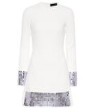 David Koma Embellished Stretch Wool Minidress