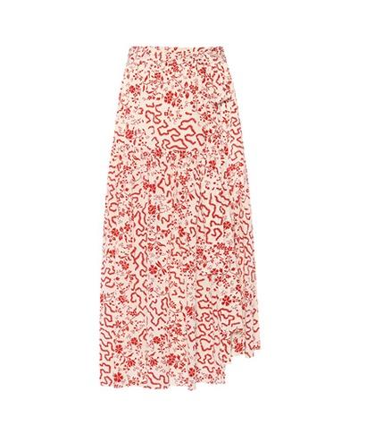 Roksanda Grifol Printed Stretch-silk Skirt