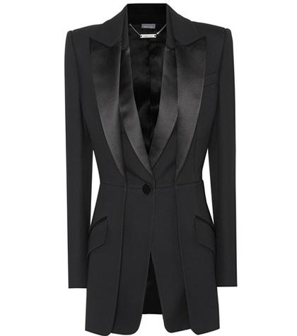 Moncler Wool And Silk-blend Blazer