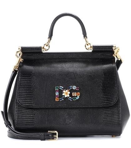 Dolce & Gabbana Sicily Medium Leather Crossbody Bag