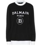 Balmain Logo Wool And Cashmere Sweater