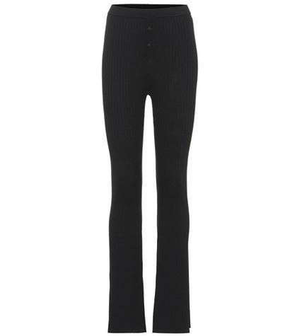 Live The Process Knit High-waisted Flare Pants